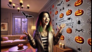 👻 Eutecado 3D Halloween Wall Decals Scary Halloween Zombie Stickers  Best Halloween Wall Decal 👻 [upl. by Airpal]