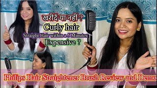 Live PHILIPS Hair Straightener review and demo  all doubt clear for this video trending shorts [upl. by Golanka]