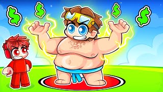 Spending 100000 To Become The STRONGEST in Roblox Sumo Simulator [upl. by Enileve642]