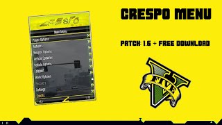 GTA 5 Online 153 Crespo Menu 16  GTA 5 Mod Menu  Free Download [upl. by Nortad]