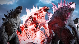 EVOLUTION of MONSTERVERSE GODZILLA  Animated Comparison 2014  2024 [upl. by Yenreit185]