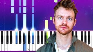 FINNEAS  I Dont Miss You At All Piano tutorial [upl. by Yxor506]