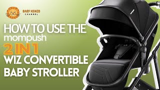 Use and Instructions  👶 Mompush Wiz 2 in 1 Convertible Baby Stroller [upl. by Chirlin]