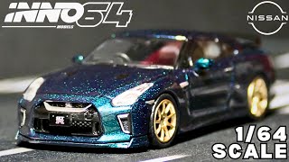 Unboxing Inno 64 Nissan GTR R35 TSpec  Midnight Purple [upl. by Alyose]