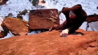 bancrofts slabthe roaches bouldering v6 [upl. by Cheyney]