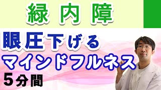 眼圧下げる最強方法マインドフルネスの５分間バージョンです [upl. by Colpin]