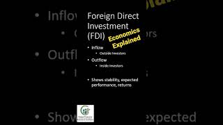 Economics Explained FDI Foreign Direct Investment shorts finance economics [upl. by Romito]