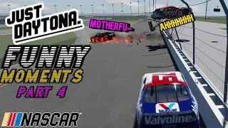 NASCAR Funny Moments Part 4  ft RENNAT09  Just Daytona  Roblox [upl. by Esyahc]