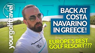 COSTA NAVARINO GOLF COURSE REVIEW BERNHARD LANGER COURSE PART 1 [upl. by Medwin]