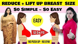 Reduce Breast Fat Naturally  Lift Up Breast Size For Total Beginners  Easy  No Equipment [upl. by Ahsetel883]