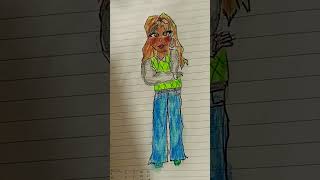 I tried a different pose new pose sparkle drawing YouTube shorts [upl. by Winola239]