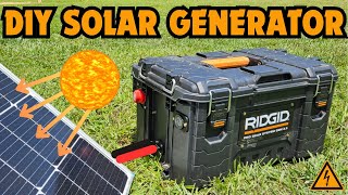 DIY Solar Generator  Power Station  Start to Finish Build [upl. by Ahsaercal]