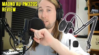 MAONO AUPM320S Review  XLR Condenser Microphone Kit [upl. by Yrtnahc]