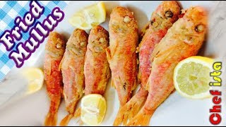 Fried Mullus fish Crunchy amp Deliciuos [upl. by Ettennod]