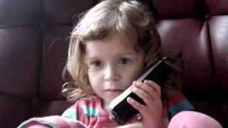 Cute Phone Conversation Between 3year Olds [upl. by Yelha]