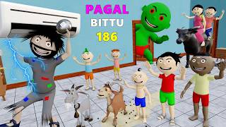 Garmi Mein Ac Wala Cartoon  Desi Comedy Video  Bittu Sittu Toons [upl. by Aelanej864]