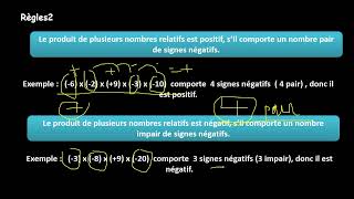 Nombres Relatifs OPeration Partie3 [upl. by Mikeb]