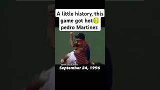 A little history this game got hot 🥎 Pedro Martinez 🏆 mlb dodgers sports japan boston 🥎 [upl. by Yelruc]