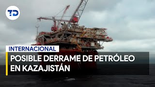 Ecologistas advierten sobre derrame de petróleo en Kazajistán [upl. by Cockburn]