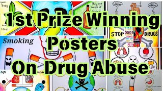 International Day against Drug Abuse Drawing ideas Say No To drugs poster drawing ideas Drug abuse [upl. by Siahc324]