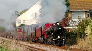 RHampDR No9 Winston Churchill heads for New Romney with a service from Hythe 191022 [upl. by Plante]