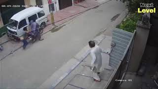 CCTV Footage  Thieves Caught Red Handed By The Owner While Stealing The Sideview Mirrors Of His Car [upl. by Lleda353]