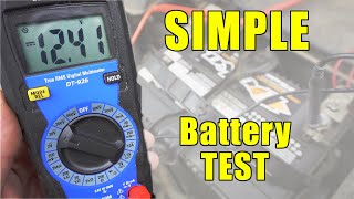 How to Test an Automotive Battery With a Multimeter [upl. by Ueihttam]