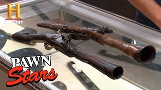 Pawn Stars Antique Ottoman Empire Flintock quotDagquot Pistols  History [upl. by Ydor229]