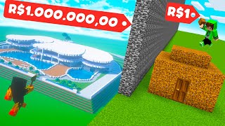 BATALHA DE CONSTRUÇÃO REALISTA NO MINECRAFT  O Filme [upl. by Loggia]