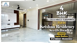 KrishnaResidency VIJAY APTS  4BHKSERV FLAT IN Sec18 Dwarka Call 9717360047 [upl. by Rivera]