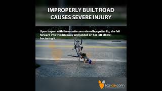 Improperly Built Road Causes Severe Injury [upl. by Htinek]