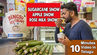 Sugarcane snow apple Snow and Rose milk Snow Making with Bingsu Machine full Demo [upl. by Jurkoic7]