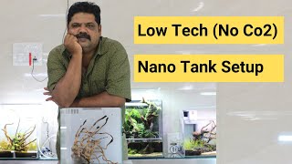 How to set up a NO CO2 filter 5 Gallon Nano Tank  2019 [upl. by Anahgem]