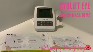 Myolift Eye and Lip Mask Demo [upl. by Ednihek]