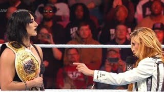 WWE Full Match  Rhea Ripley Vs Becky Lynch  Monday Night RAW Full Match [upl. by Musa]