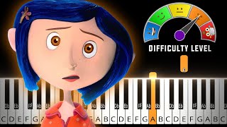 Exploration  Coraline  MEDIUM HARD Piano Tutorial  Sheet Music [upl. by Petua]