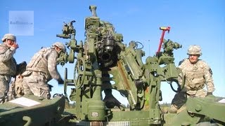 Army Artillerymen M777 Howitzer Live Fire Exercise [upl. by Taft]