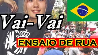 カーニバル直前！サンパウロの強豪サンバチーム VaiVaiの路上練習に行ってきた【ブラジル留学日記7】 [upl. by Houlberg]