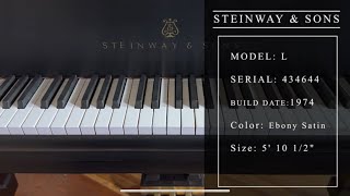 Steinway amp Sons Model L Piano for Sale  Precision Sound at Living Pianos [upl. by Doehne]