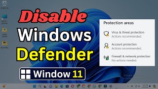 how to disable windows defender in windows 11  how to turn off windows defender in windows 11 [upl. by Issak]