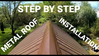 HOW TO INSTALL A METAL ROOF [upl. by Gipps457]