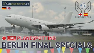 ⚽ LIVE Fußballfan Planespotting Berlin BER Airport  Special Arrivals Sonntag 1472024 [upl. by Vanni888]