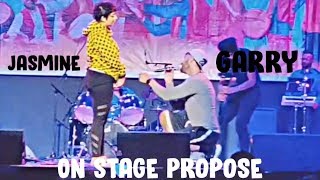 Garry Sandhu Ne Kitta Jasmine Sandlas Nu propose live show vich [upl. by Argyle]