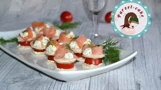 Lachshäppchen Fingerfood Party Snacks von Purzelcake [upl. by Anikat]