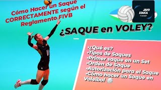 SAQUE en VOLEIBOL🏐 QUE ES y sus tipos  Javo Educa 🏐😄 [upl. by Hatnamas133]