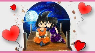 💖 Como dibujar a GOKU Y MILK para el 14 de febr CUALQUIER FECHA ESPECIAL😎  Esteban Arts [upl. by Nuawad889]