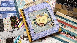 Use Up Your 6x6 Paper Pad  Mini Album Tutorial [upl. by Alekehs]