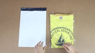 Como embalar camisetas com um Envelope plástico  NETEMBALAGENS [upl. by Patrica]