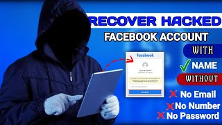 How To Recover Hacked Facebook Account Without Email And Phone Number 2024 Recover Facebook account [upl. by Akinehc]