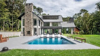 Significant modern estate with exquisite privacy and a long driveway in Westport CT for 7850000 [upl. by Chandal734]